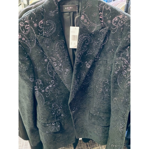NWT AMIRI Paisley Embroidered Blazer - Picture 6 of 7